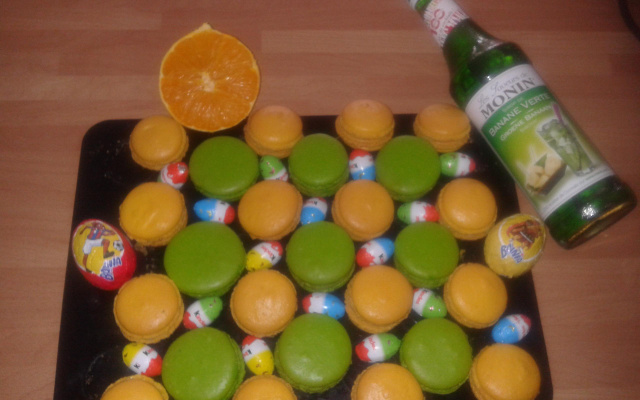 Gâteaux façon macarons au café et autres parfums