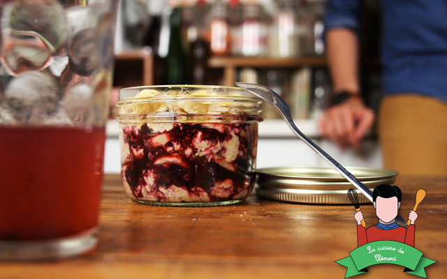 Pot du petit déjeuner au muesli