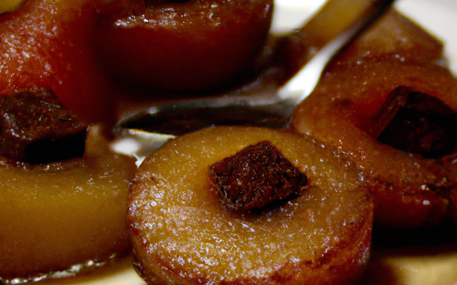 Poires au vin, vanille et cannelle