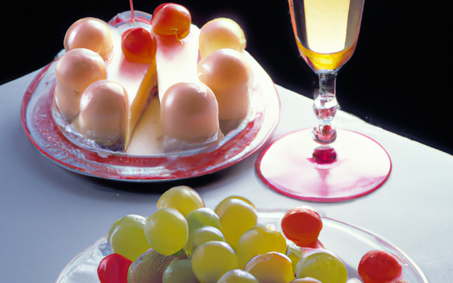 Gâteaux délicieux au vin blanc