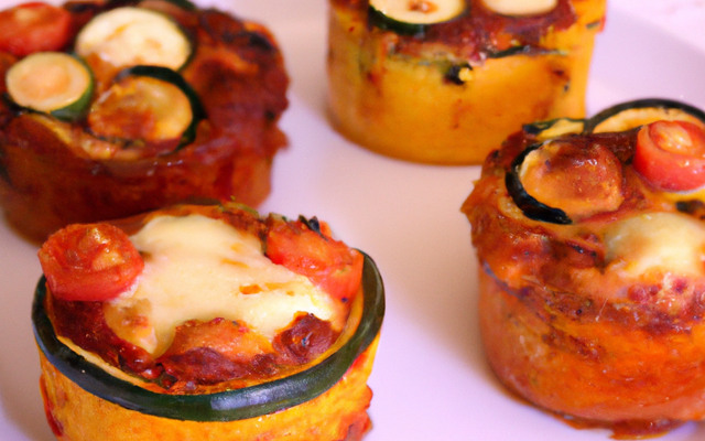 Mini cakes moelleux à la ratatouille et à la feta