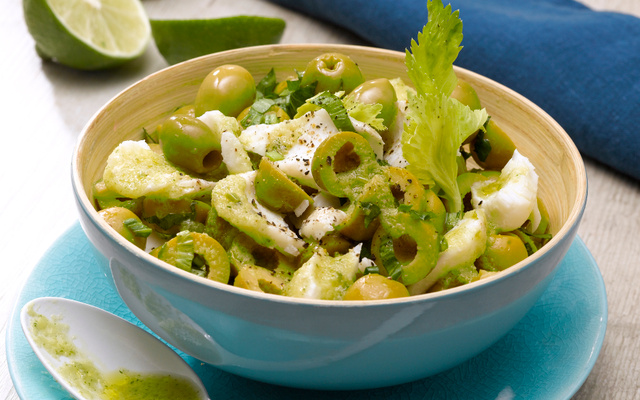 Dos de cabillaud & brunoise aux olives