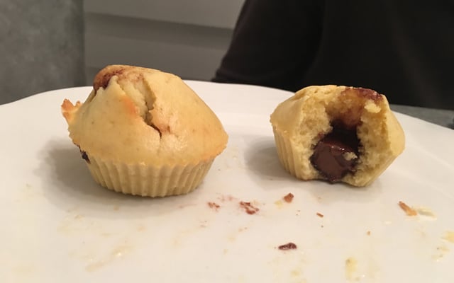 Muffins (cœur Nutella) maison