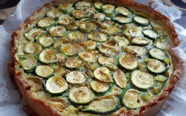 Tarte aux courgettes légère
