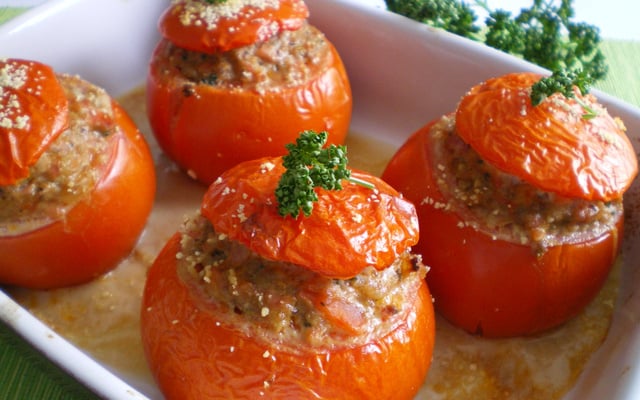 Tomates à la farce légère