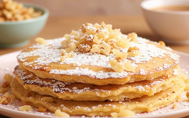 Pancakes à la banane et aux flocons d'avoine