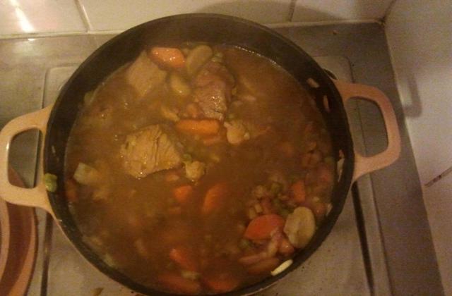 Sauté de porc aux morilles et vin blanc - Photo par fire2418