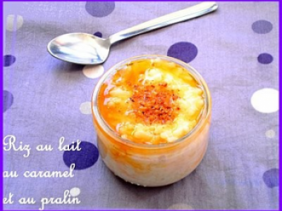 Riz au lait au caramel et au pralin - Photo par 750g