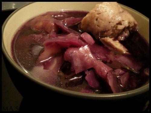 Soupe violine aux deux choux - Photo par SagaM