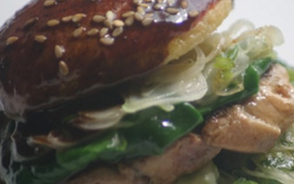 Hamburger Aquitain à la pomme du Limousin et Foie gras de canard - Photo par AAPrA