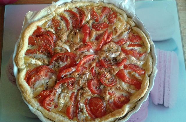 Tarte à la tomate et au chèvre - Photo par fjacqud