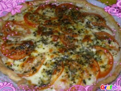 Tarte mozzarella et tomate - bijou