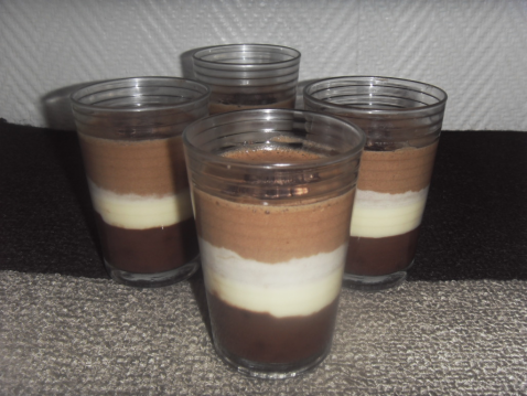 Verrines Trois Chocolats - Photo par delf745