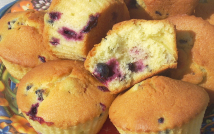 Muffins aux cassis - Photo par La soupe à la citrouille