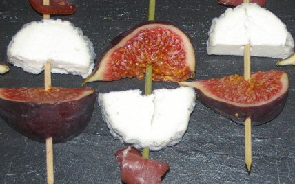 Brochettes de chèvre, figue et magret - Photo par romainE8