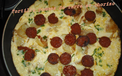 Tortilla de pommes de terre au chorizo - Photo par Lunathan