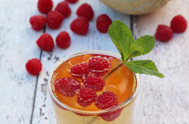 Thé glacé melon et framboises - Photo par Silvia Santucci