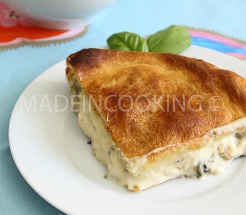 Tourte au poulet et aux champignons - Photo par madeincooking