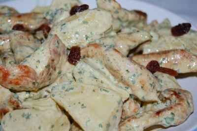 Salade de pommes de terre au poulet et curry - Photo par newelm