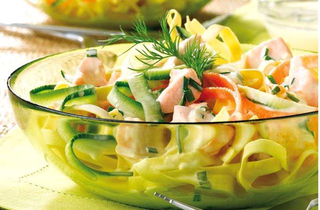 Salade de pâtes au saumon - Photo par Amora