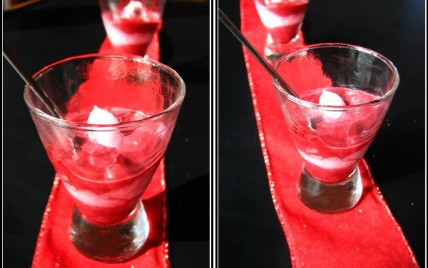 Verrine à la mousse de betterave et de chèvre - Photo par johannRd