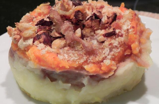 Parmentier de chataignes, carottes aux noisettes - Photo par La bonne soupe
