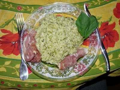 Risotto au pesto de roquette - Photo par pepita