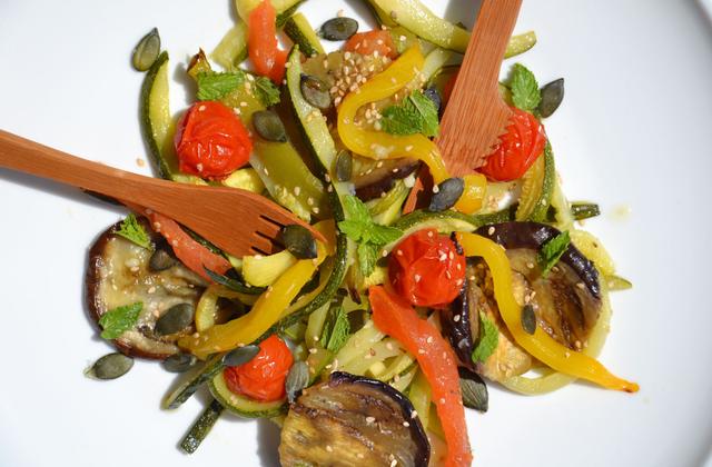Salade de légumes rôtis à la menthe - Photo par Les recettes de Juliette