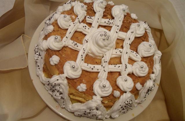 Gâteau anniversaire à la crème brûlée - Photo par ilens2006