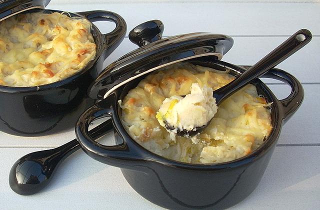 Parmentier de poireaux au fromage - Photo par La soupe à la citrouille