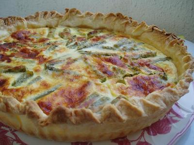 Tarte aux asperges vertes - Photo par newelm