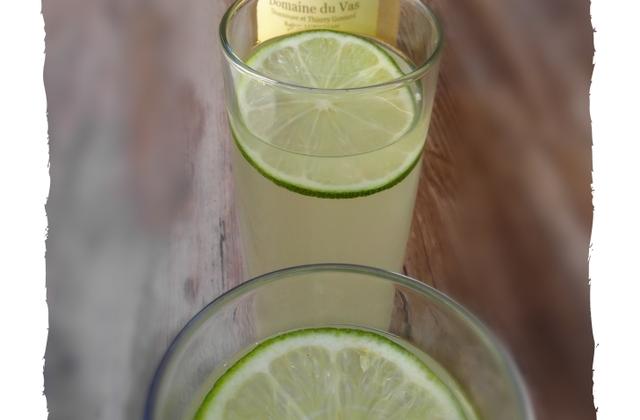 Cocktail sans alcool raisin blanc et citron vert - Photo par audrey bureau