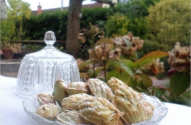 Financiers à la pistache, déguisés en madeleines - Photo par La petite cuisine de Sabine