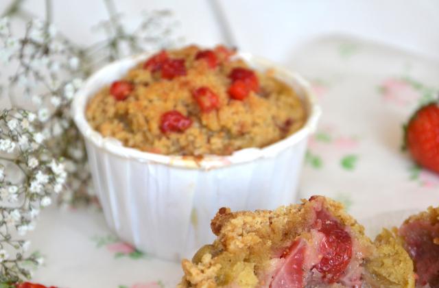 Muffins "Streusel" à la fraise - Photo par Les recettes de Juliette