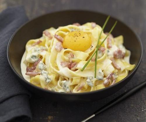 Tagliatelles gourmandes au Bresse Bleu - Photo par Quiveutdufromage.com