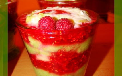 Tiramisu à l'avocat-framboises - Photo par LaCuisineAFéfé