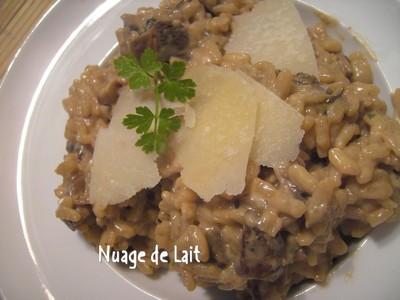 Risotto aux cèpes facile - Photo par Nuage de Lait