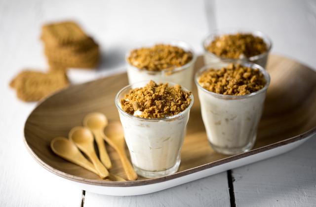 Crème de banane au spéculoos - Photo par CNIEL - Les produits laitiers