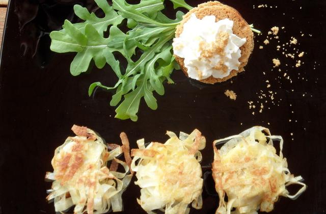 Boudin croustillant et chantilly de Chaource sur pain d'épice - Photo par kalyno