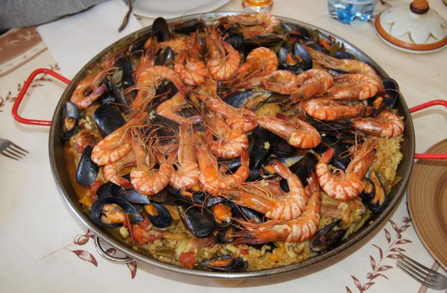 Paëlla aux gambas et aux calamars - Photo par Waxx