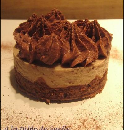 Entremets croustillant chocolat-bananes - Photo par A la table de Gaelle