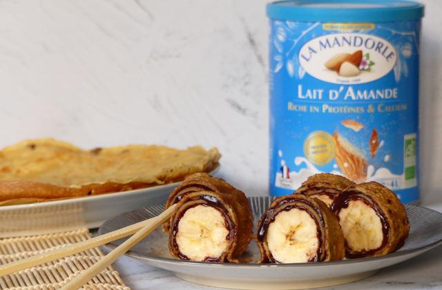 Crêpes façon makis au lait d’amande - Photo par La Mandorle