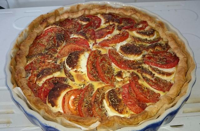Tarte à la tomate et au chèvre - Photo par chrisfeu