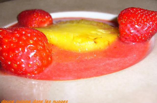 Soupe de fraise au basilic et ananas rôti - Photo par brigitXg