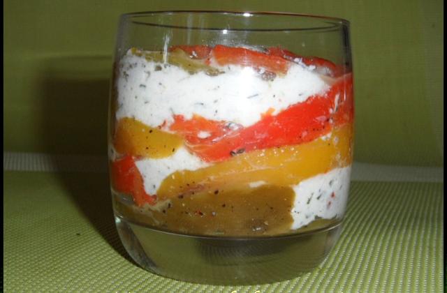 Verrine de brousse aux poivrons - Photo par Carmen