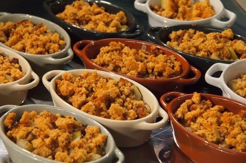 Cassolettes de Fourme crémée en crumble de pain d'épices - Photo par isa-marie
