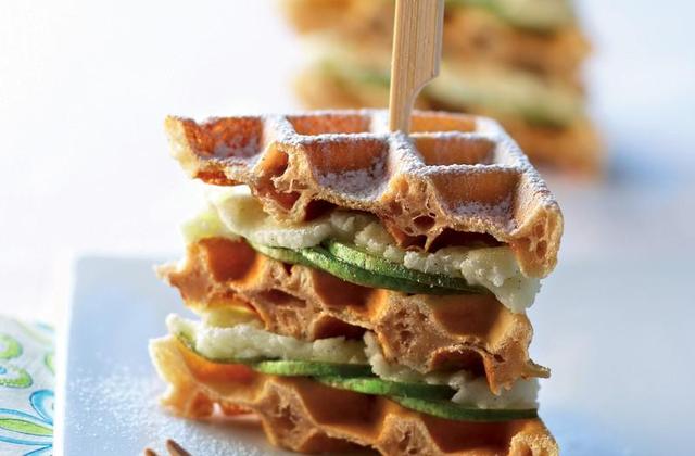 Mini gaufres comme un club sandwich - Photo par Cedus Le sucre