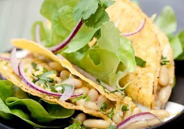 Tacos aux Flageolets et gremolata à la coriandre - Photo par Cassegrain