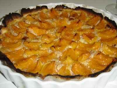 Tarte aux abricots et à la crème de noisettes - Photo par Sophie21