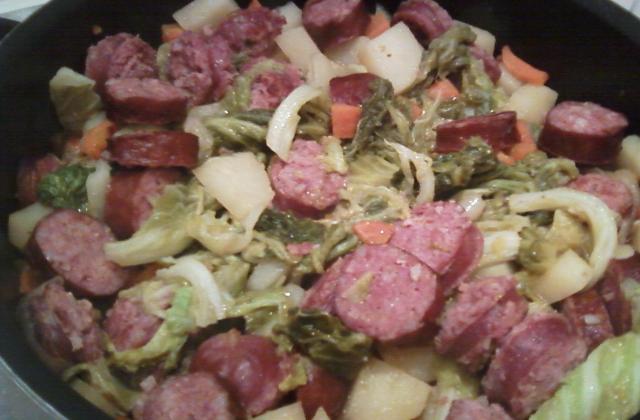 Saucisses au chou vert - Photo par missbliss